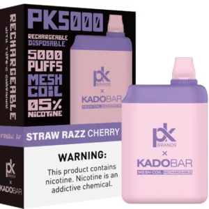 PK BRANDS PK 5000 Puffs Straw Razz Cherry Ice