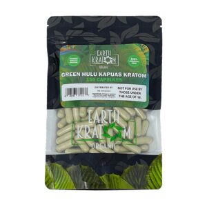 150ct Green Hulu Kratom Capsules