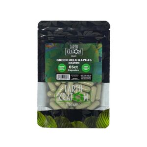 65ct Green Hulu Kratom Capsules