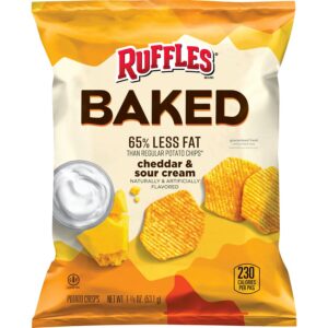 BAKED Ruffles® Cheddar & Sour Cream Flavored Potato Chips