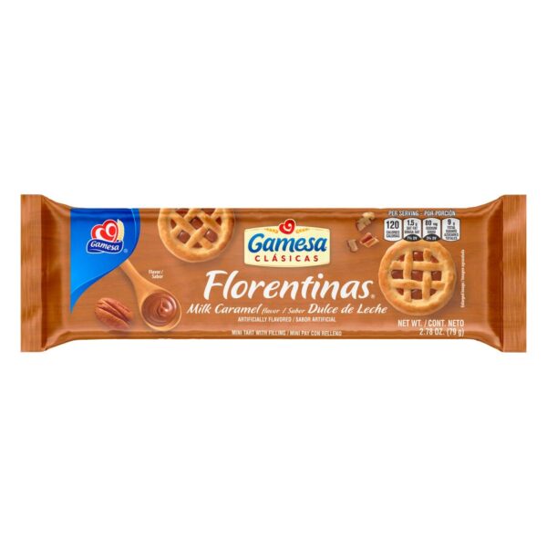 Gamesa® Florentinas Milk Caramel Flavored Cookies