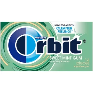 Orbit Gum Sweet Mint Sugar Free Chewing Single Pack 14 ct