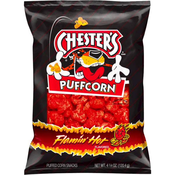 Chester’s Puffcorn Flamin’ Hot® Flavored Corn Snacks