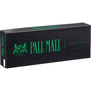 Pall Mall Black Cigarettes, Menthol 100’s, Box