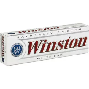 Winston Cigarettes, White, Box