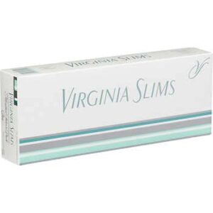 Virginia Slims Cigarettes, Silver 100’s, Menthol, Box