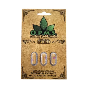 OPMS Gold Extract Kratom Capsules