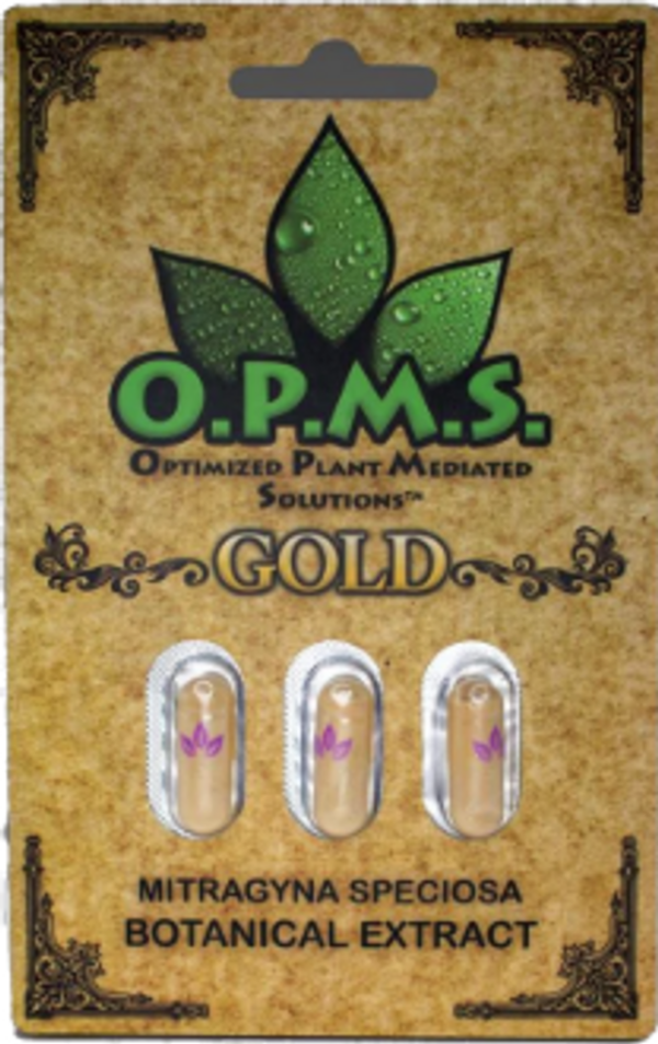 OPMS Gold Extract Kratom Capsules
